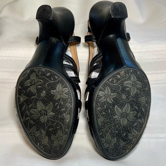 Sofft Black Leather Slingback Heeled Dress Sandals Sz 9M EUC - Picture 10 of 12